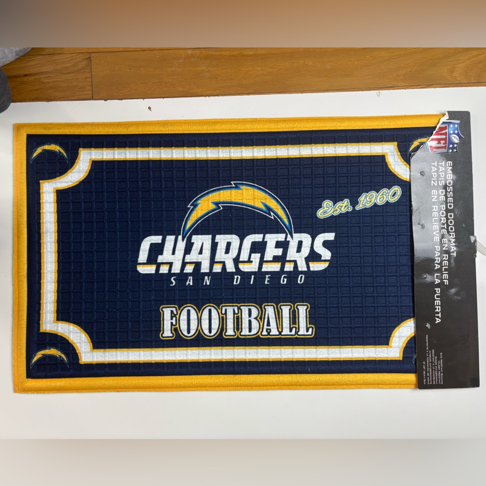 NFL Embossed‎ doormat San Diego Chargers